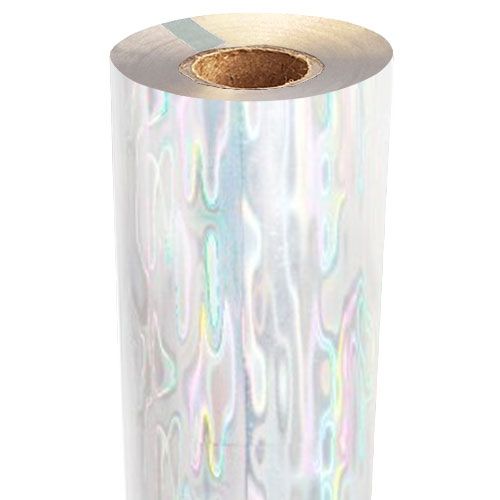 Binding101 8 x 100' Shimmering Waters Holographic Clear-Underlay Laminating Toner Foil with 1/2 Core (1 Roll) #TP-162 FM-TP-162-8