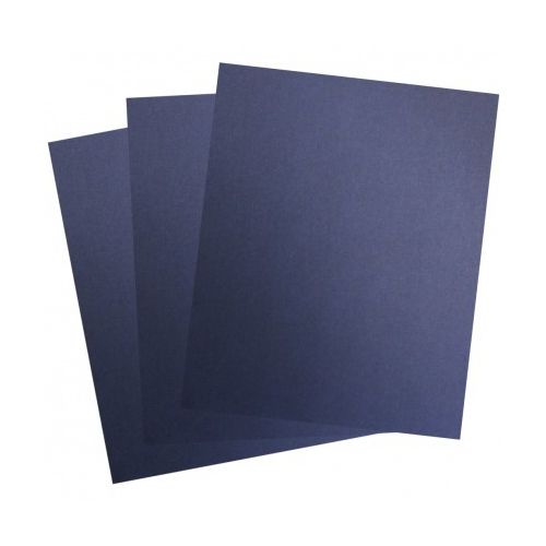 100pk Navy Linen Paper Report Covers + Linen Weave Paper Stock, Binding  101